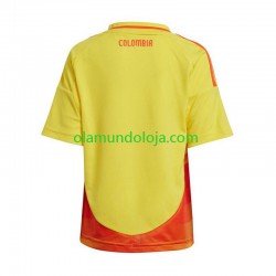 Camisola Colômbia Copa America 2024 Homem Equipamento Primeiro Manga Curta